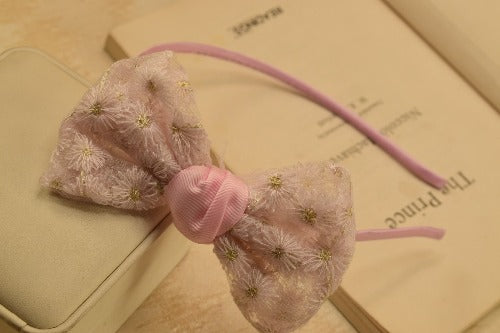 Elegant Design Pink/Yellow Hair Bands for Kids/Girls