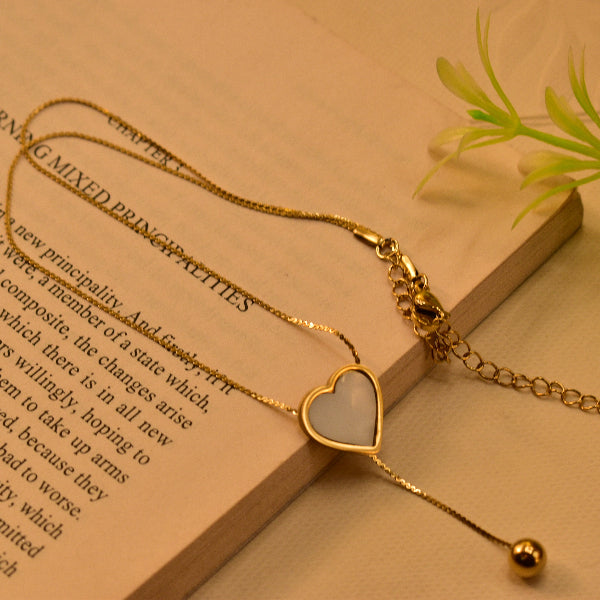 Elegant Heart Design Gold Plated Pendant for Girls/Women
