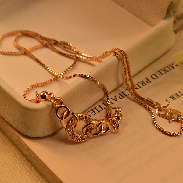 Glamorous Design Gold Plated Crystal Stones Pendant for Girls/Women