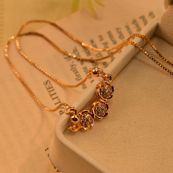 Fancy Design Gold Plated Crystal Stones Pendant for Girls/Women