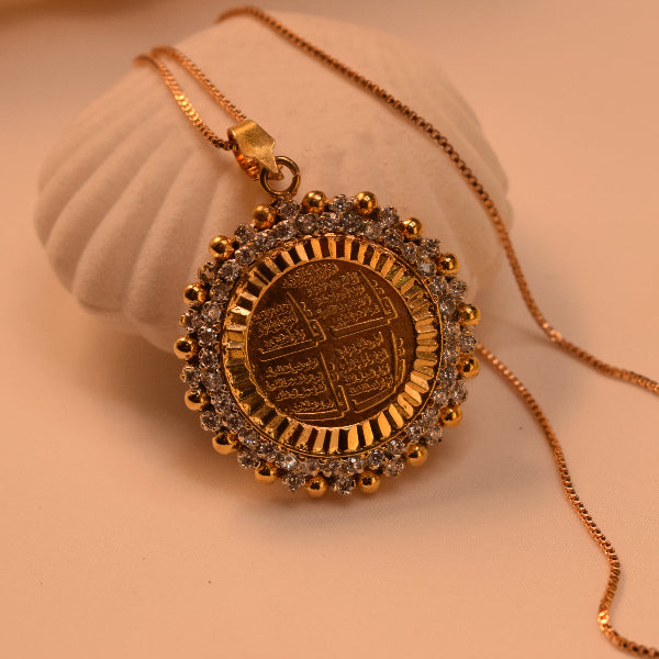 Luxury Unique Design Gold Plated Religious Pendant for Girls/Women