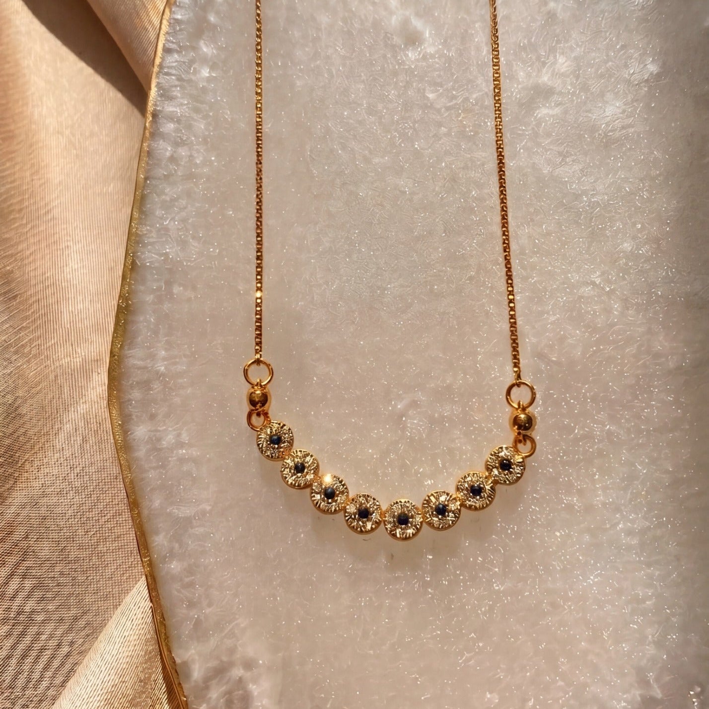 Chamring Design Gold Plated Crystal Stones Pendant for Girls/Women