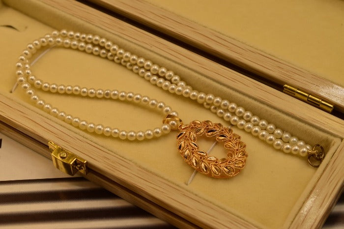 Fancy Gold Plated New Stylish Mala Chain for Girls/Women