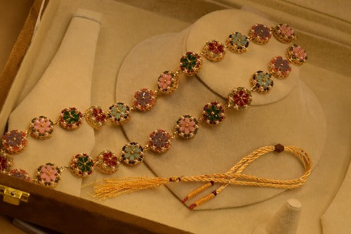 Fancy Design Golden Multicolurs stones for Girls/Women