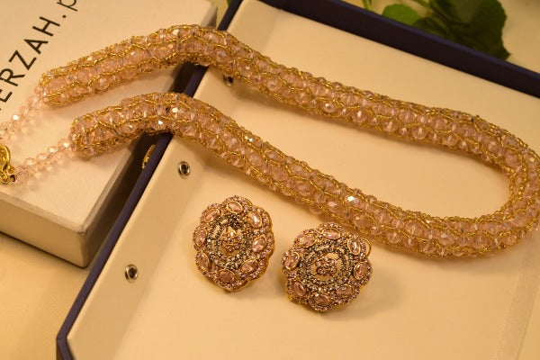 Unique Design Necklace Mala With Earrings for Girls/Women