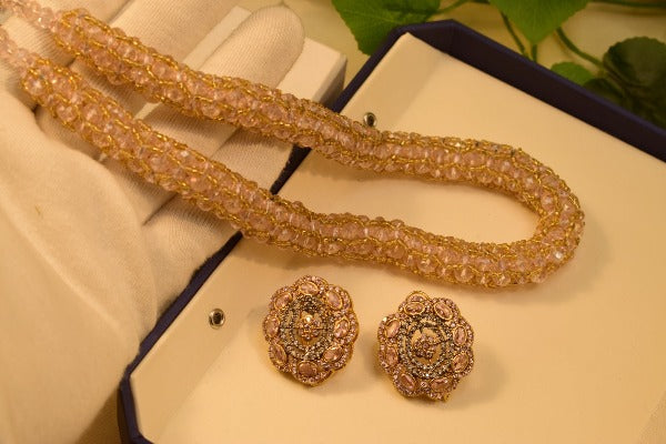 Unique Design Necklace Mala With Earrings for Girls/Women