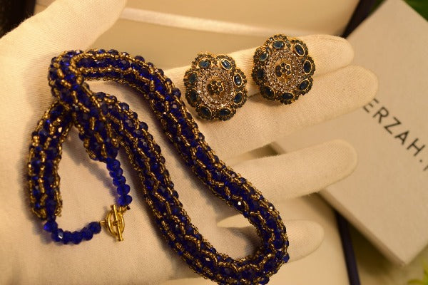 Unique Design Necklace Mala With Earrings for Girls/Women