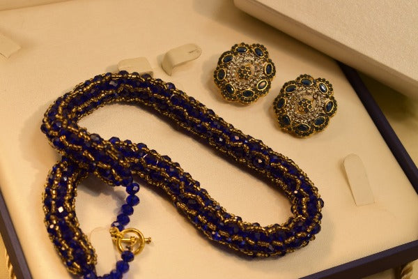 Unique Design Necklace Mala With Earrings for Girls/Women