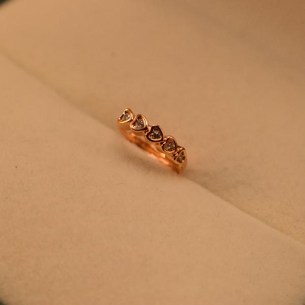 Beautiful Heart Design Gold Plated Nose Ring for Girls/Women