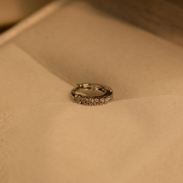 Unique Design Silver Plated Real Stones Nose Ring for Girls/Women