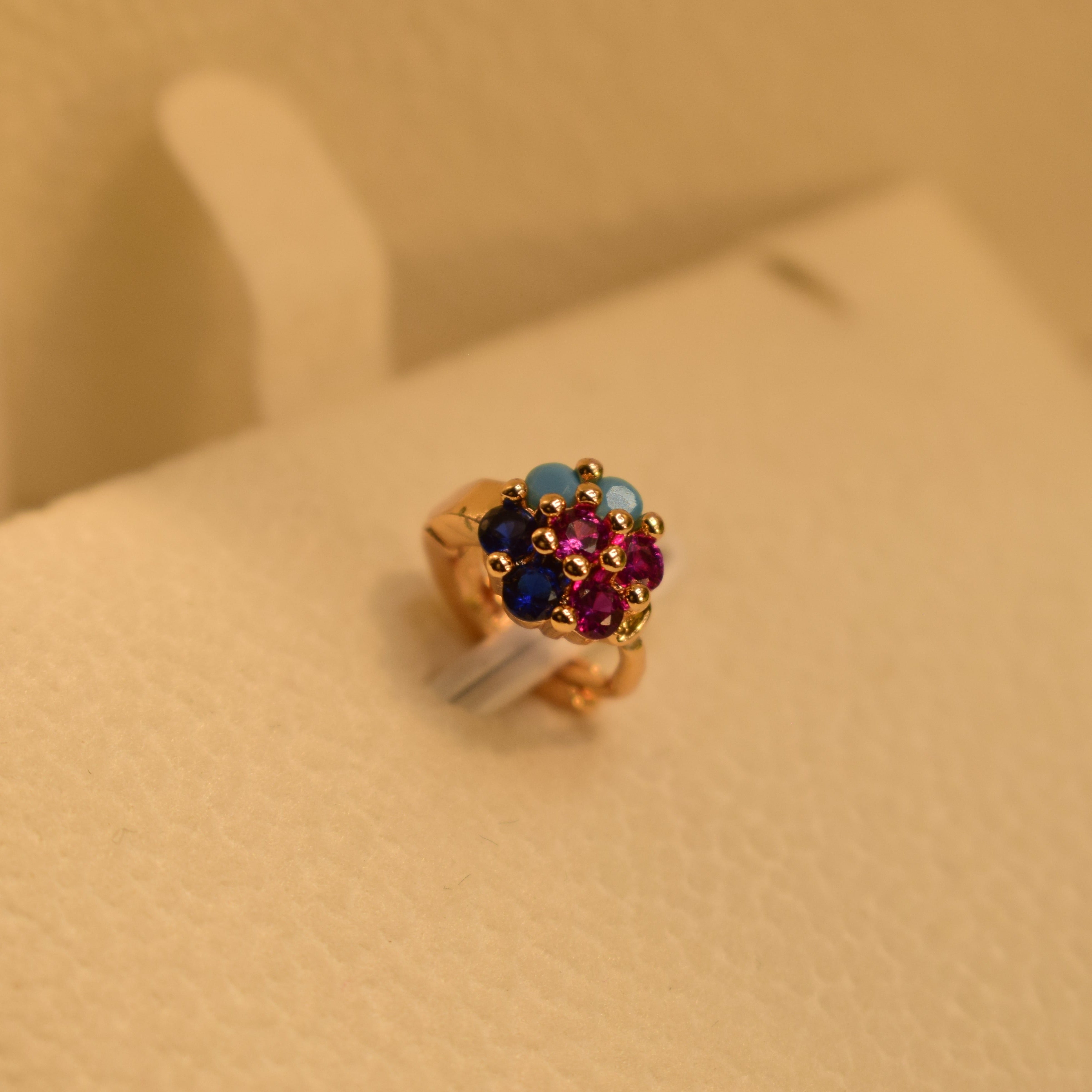 Elegant Gold Plated Nose Ring for Girls/Women