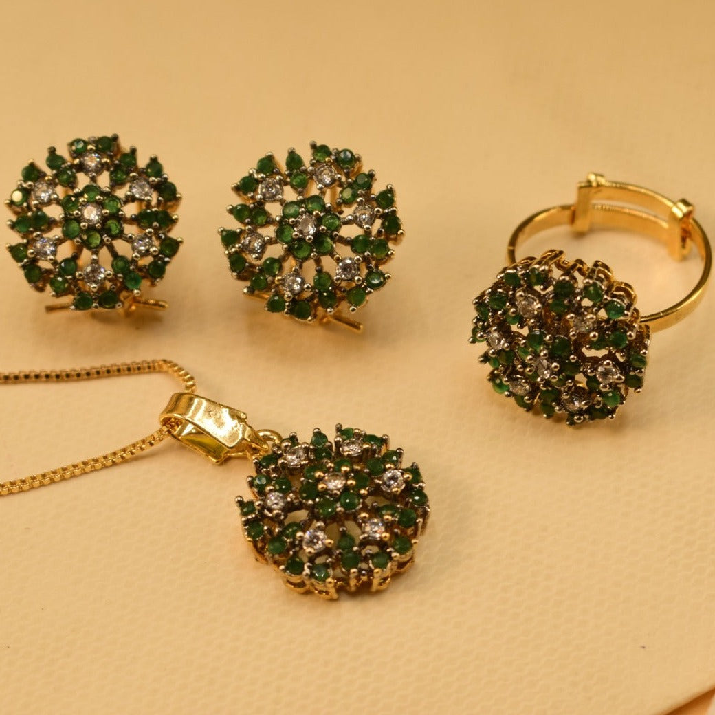 Elegant Fancy Golden Necklace Set for Girls/Women