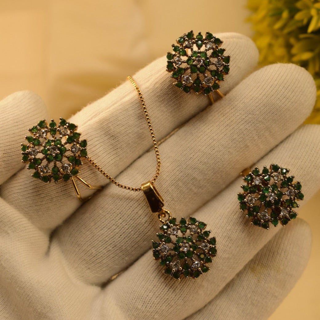 Elegant Fancy Golden Necklace Set for Girls/Women