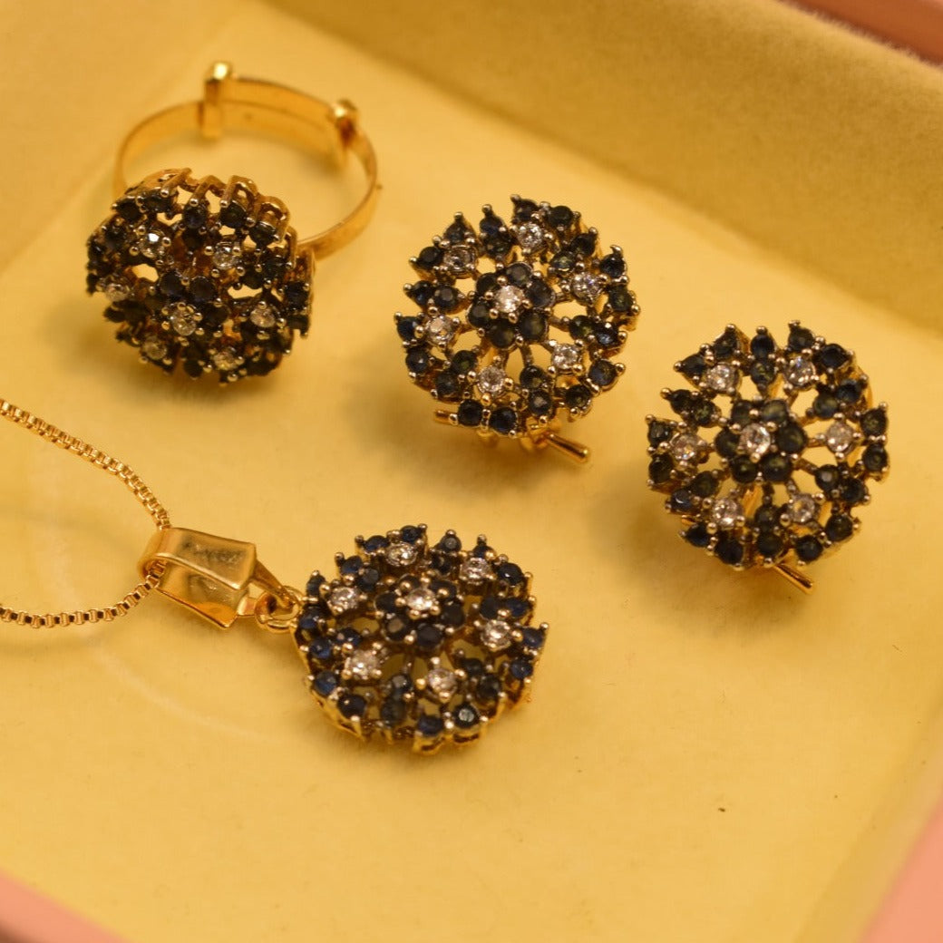 Elegant Fancy Golden Necklace Set for Girls/Women