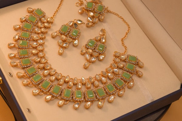 Elegant Gold Plated Necklace Set for Girls/Women