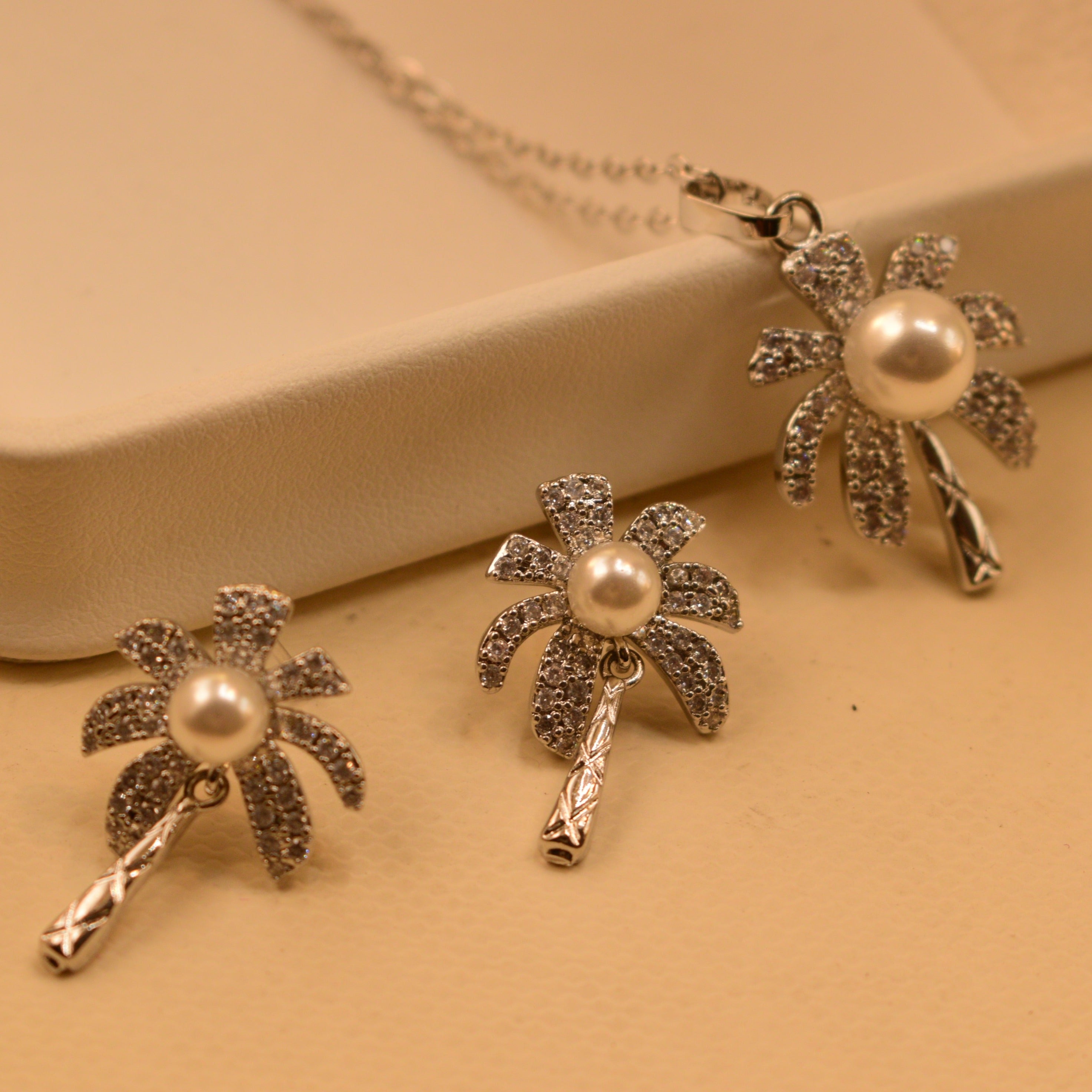 1K Pearl Necklace Set For Girls/Women
