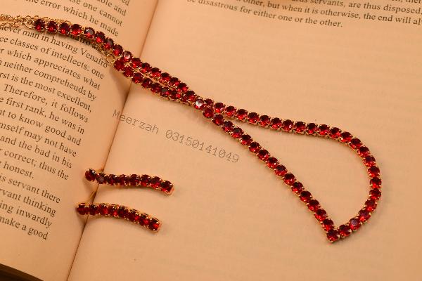 Beautiful Unique Design Real Stones Necklace Set for Girls/Women