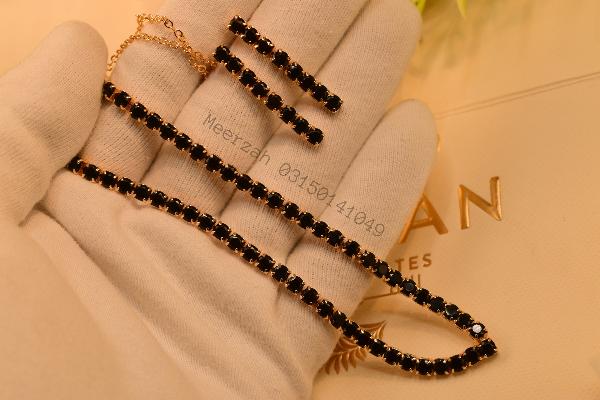 Beautiful Unique Design Real Stones Necklace Set for Girls/Women