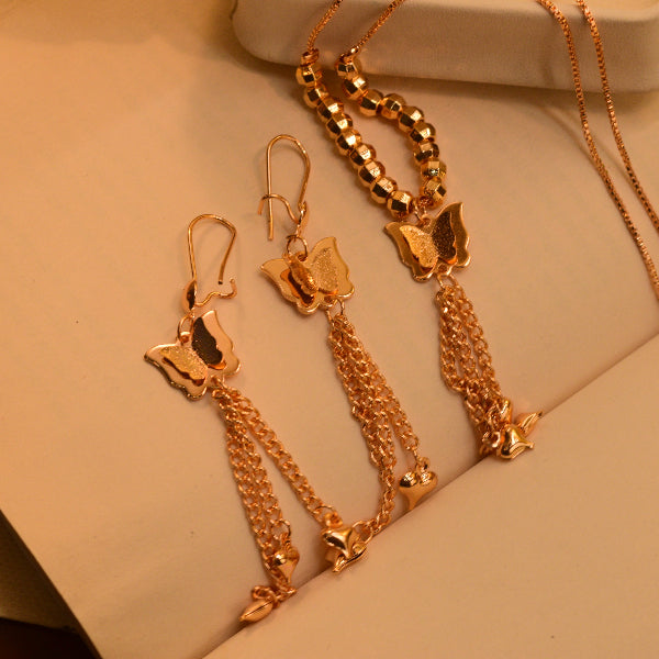 Luxury Unique Design Gold Plated Necklace Set for Girls/Women