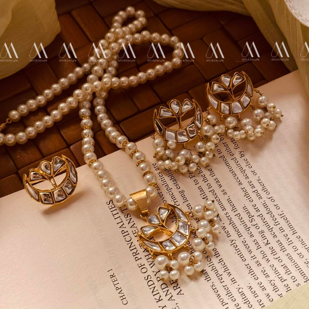 24K Gold Plated Real Zircon Stones Jarao Choker Set for Girls/Women