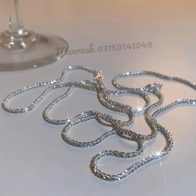 Beautiful Silver Coated Chain for Girls/Women