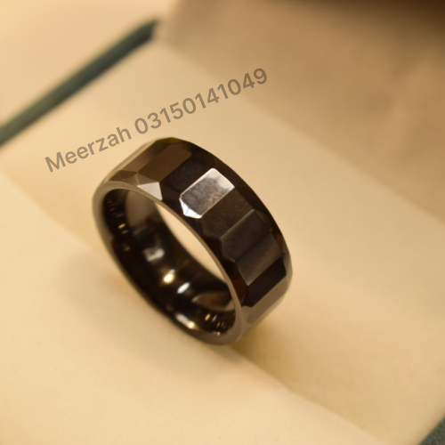 Unique Design Stylish Black Ring for Boys Men Meerzah