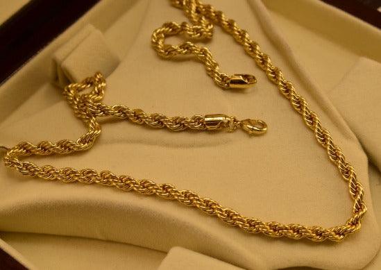 18K Thick Gold Plated Mala Pendant for Girls/Women - Meerzah