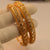 24K One Dip Indian Gold Plated Fancy Bangles Set for Girls/Women