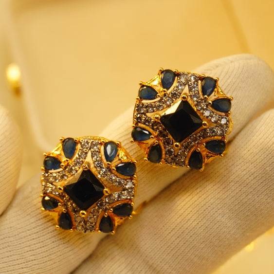 Charming Design Gold Plated Crystal Stones Earrings For Girls/women