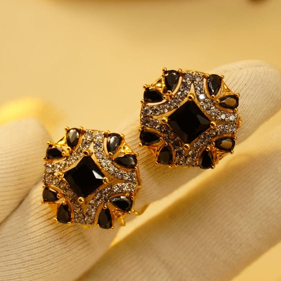 Charming Design Gold Plated Crystal Stones Earrings For Girls/women