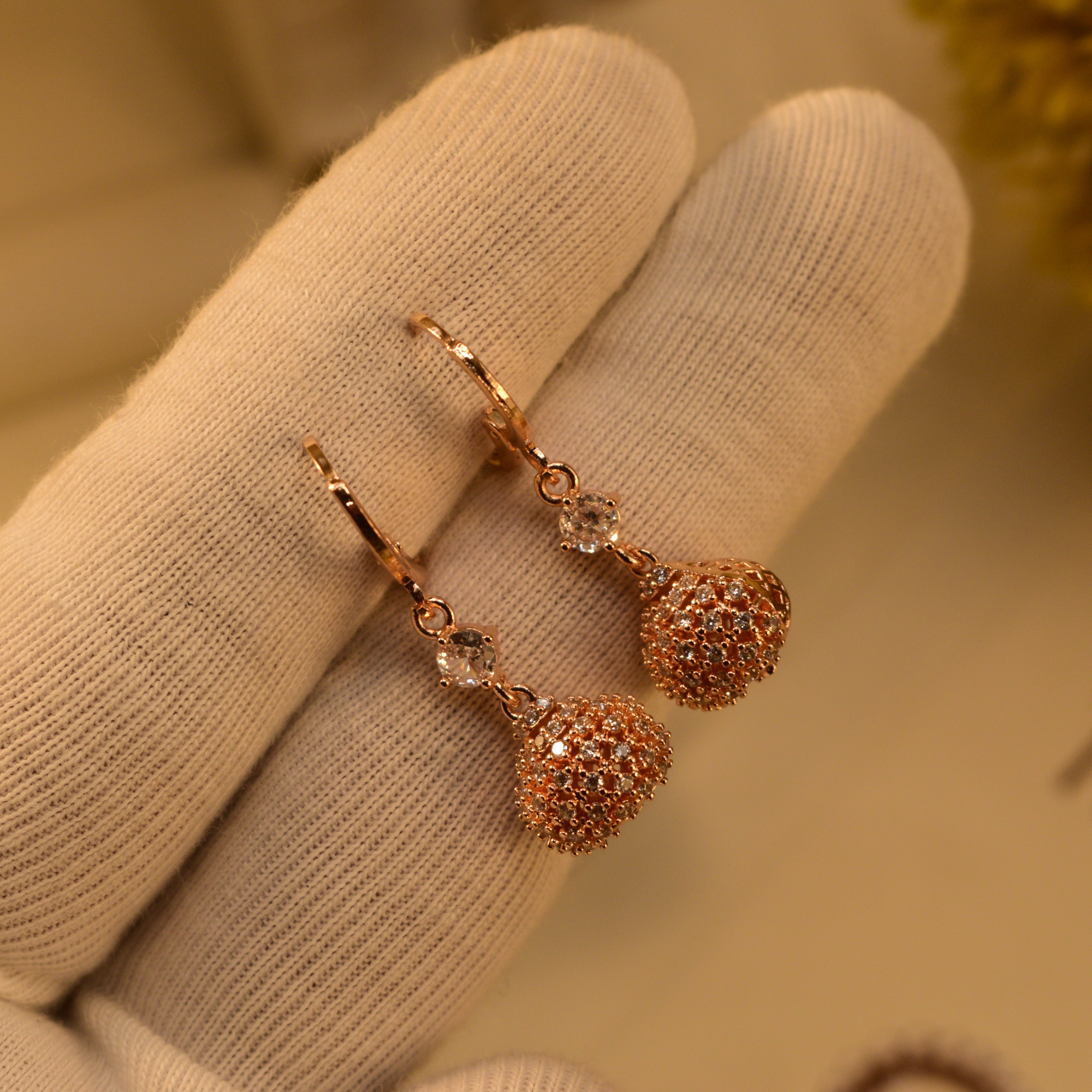 Stylish Unique Design Gold Plated Earrings For Girls/women