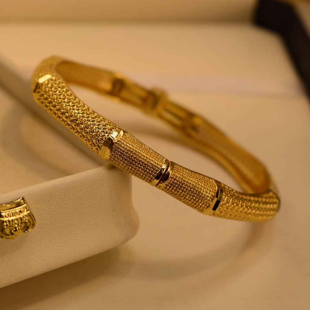 Gorgeous Unique Design Gold Plated Bangle for Girls/Women