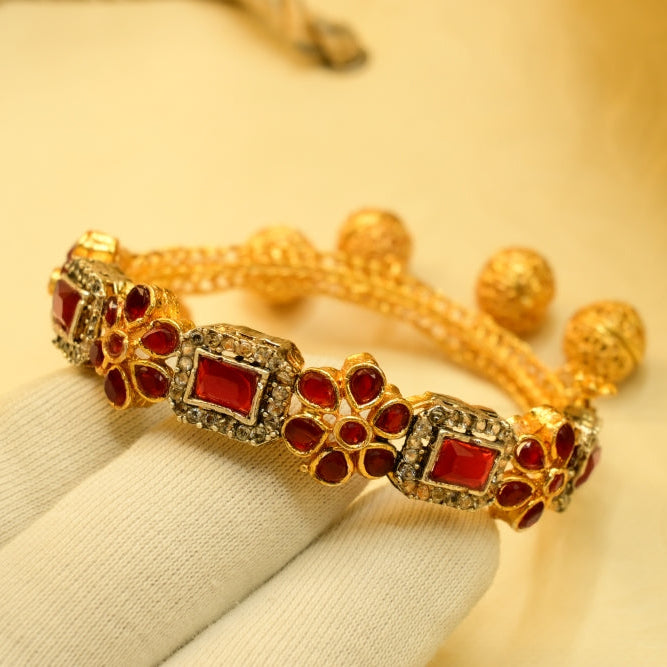 Elegant Design Gold Plated Crystal Stones Bracelet For Girls/Women