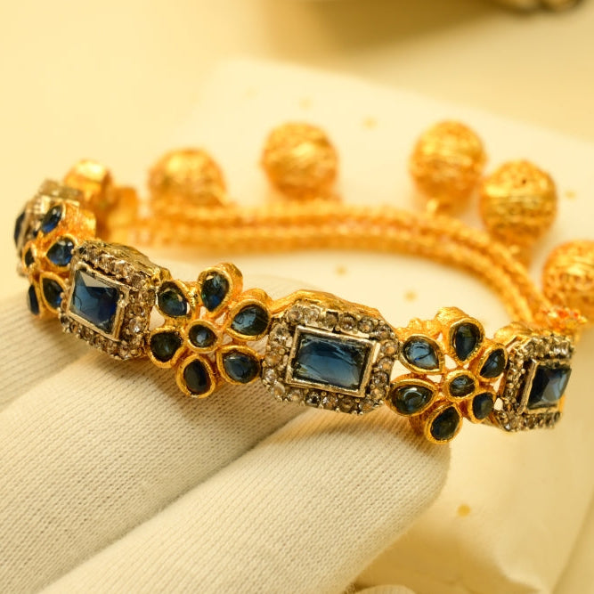 Elegant Design Gold Plated Crystal Stones Bracelet For Girls/Women