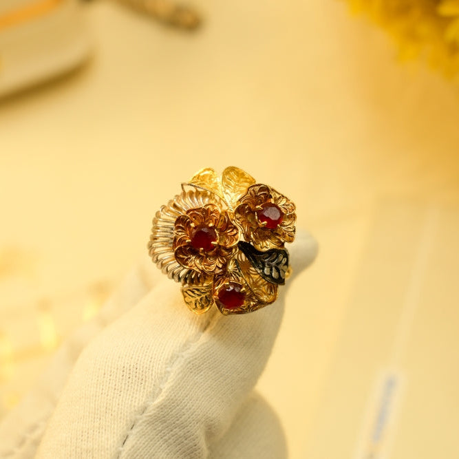 Beautiful Unique Design Gold Plated Ring For Girls/Women