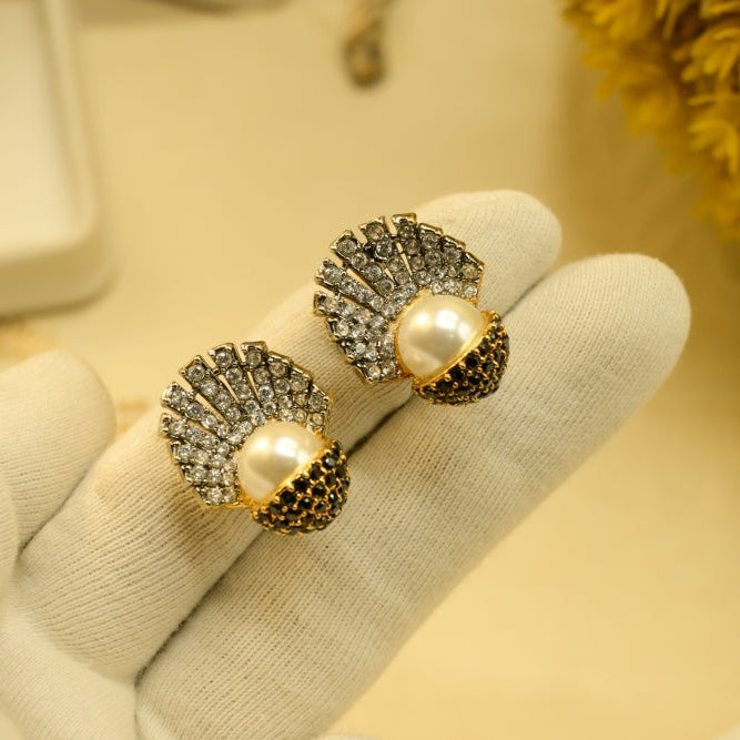 Elegant Design Gold Plated Crystal Stones Earring For Girls/women