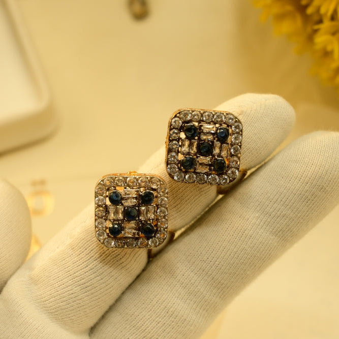 Fancy Design Gold Plated Crystal Stones Earring For Girls/women