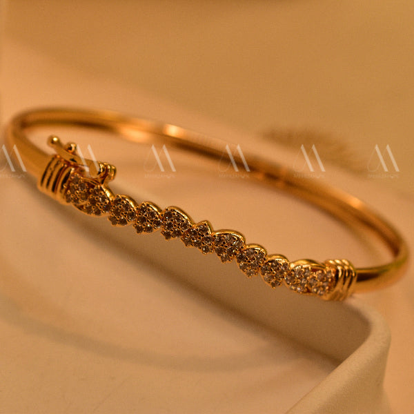 Luxury Design Gold Plated Crystal Stones Bracelet for Girls/Women