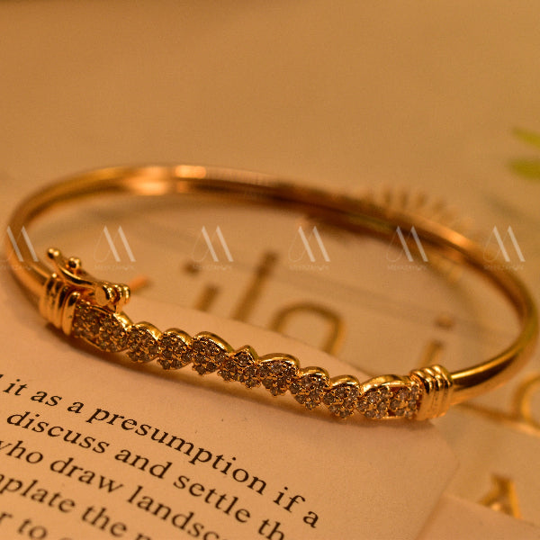 Luxury Design Gold Plated Crystal Stones Bracelet for Girls/Women