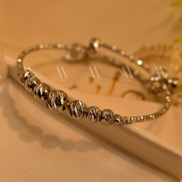 Fancy Design Silver Plated Bracelet for Kids