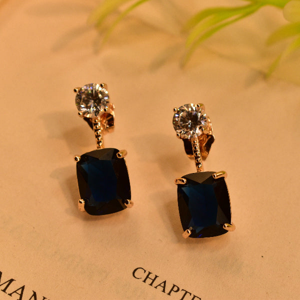 Gorgeous Design Gold Plated Crystal Stones Earrings For Girls/women