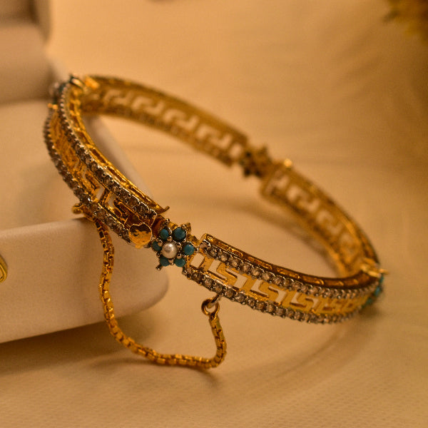 Glamorous Fancy Design Gold Plated Bangle for Girls/Women