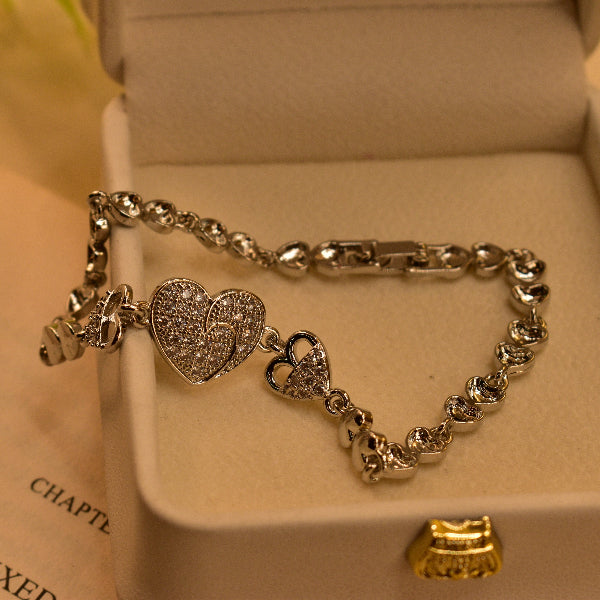 Luxury Unique Design Silver Plated Bracelet for Girls/Women