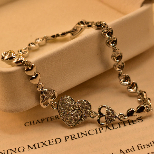 Luxury Unique Design Silver Plated Bracelet for Girls/Women