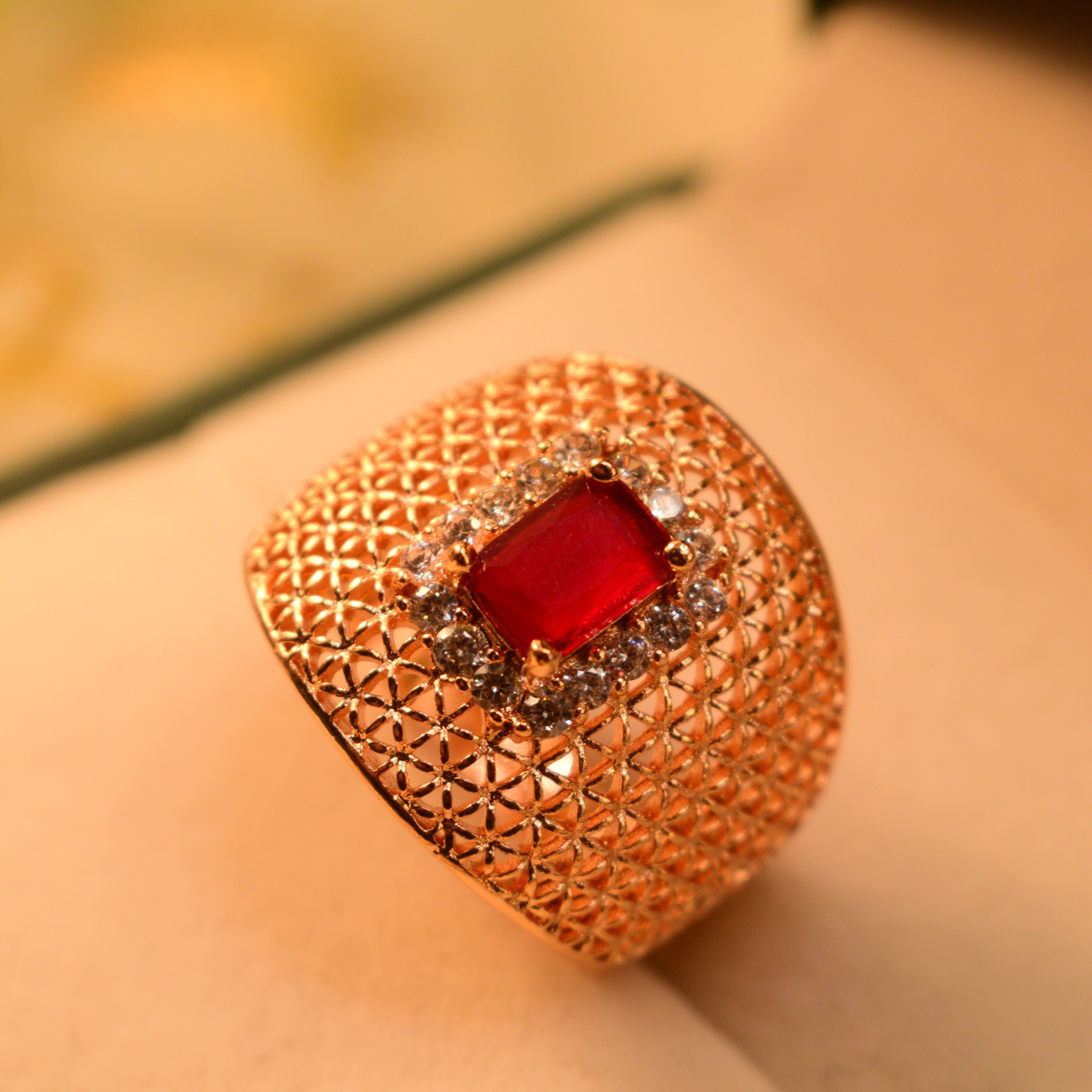 Beautiful Gold Plated Ring for Girls/Women