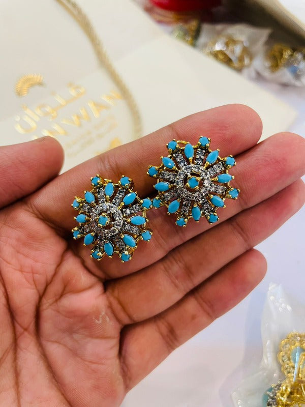 Stylsih Blue Elegent Design Earrings For Girls/Women