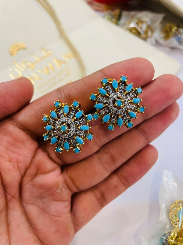 Stylsih Blue Elegent Design Earrings For Girls/Women