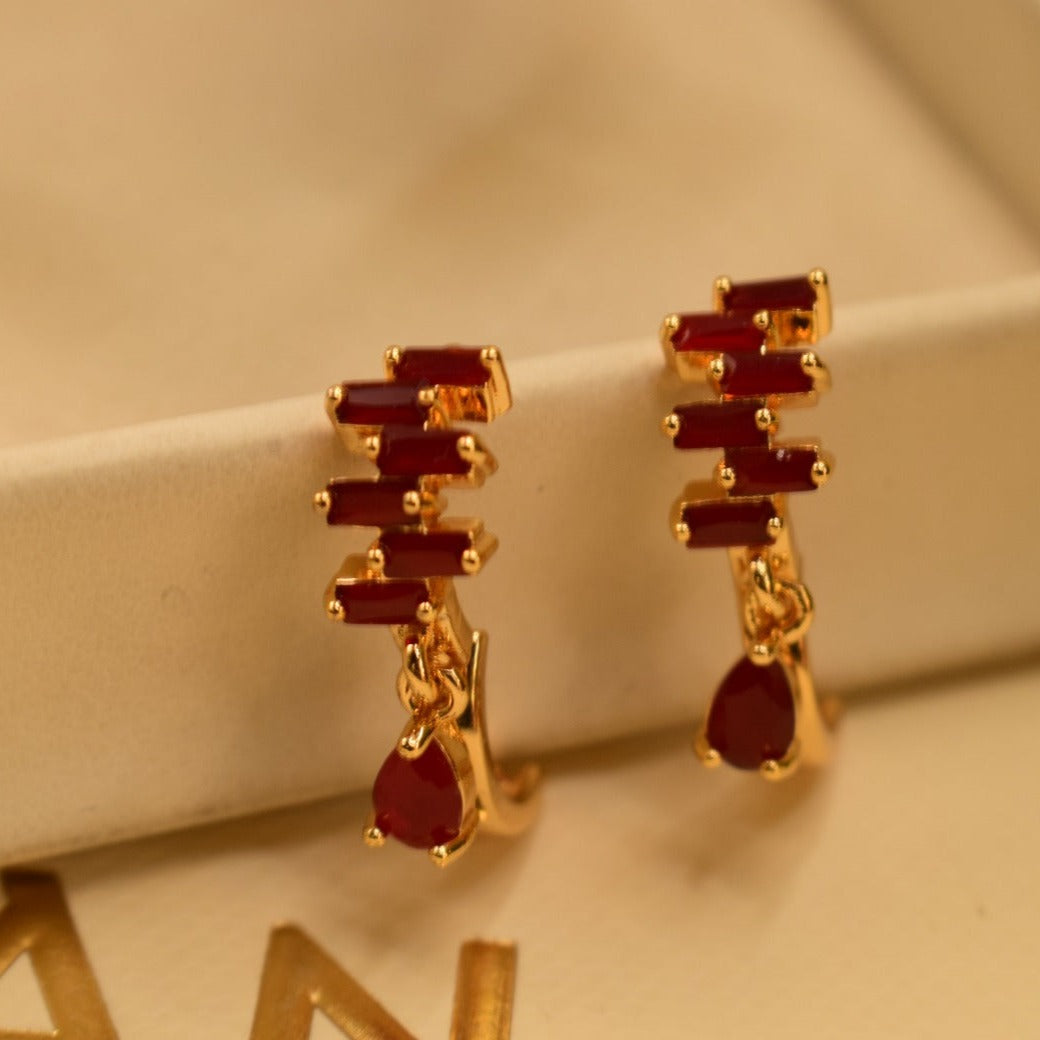 Elegant Design Gold Plated Earrings For Girls/women