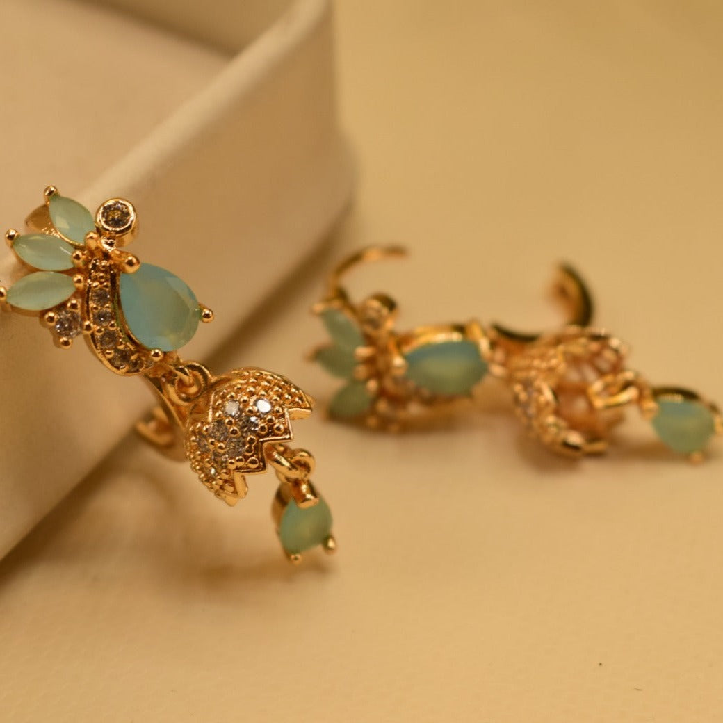 Elegant Design Gold Plated Earrings For Girls/women