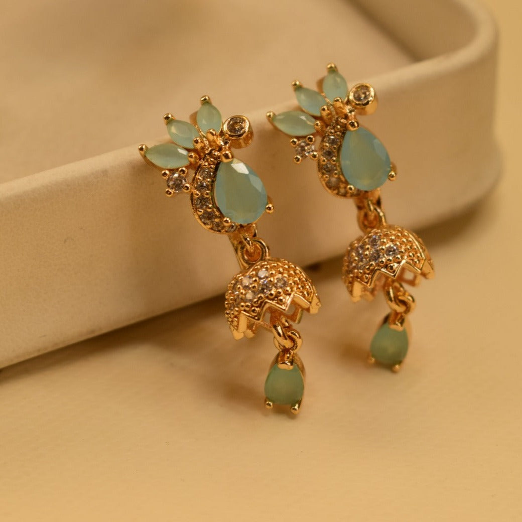 Elegant Design Gold Plated Earrings For Girls/women